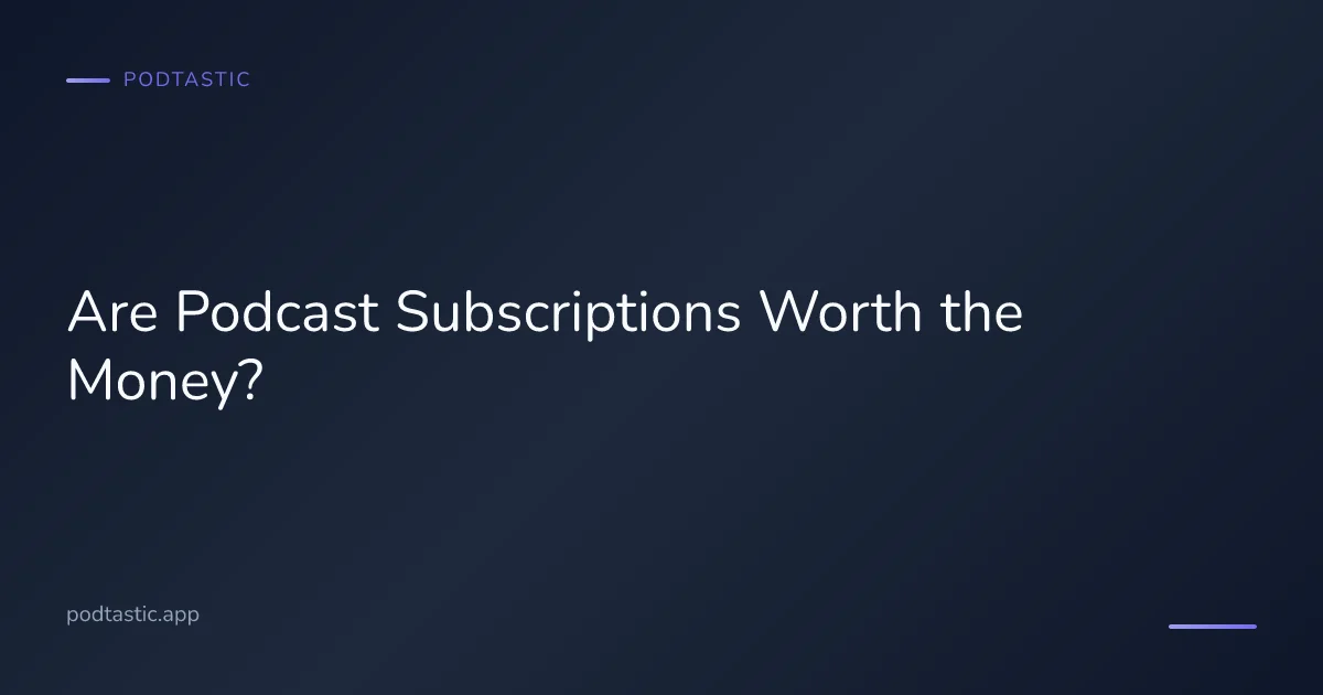 Phone screen showing podcast subscription options with pricing