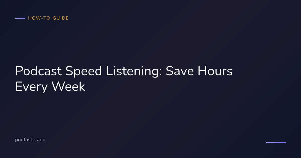 Podcast player showing playback speed controls at 1.5x